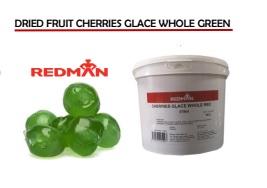 Cherries Glace Whole Green Pail of 5kg